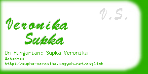 veronika supka business card